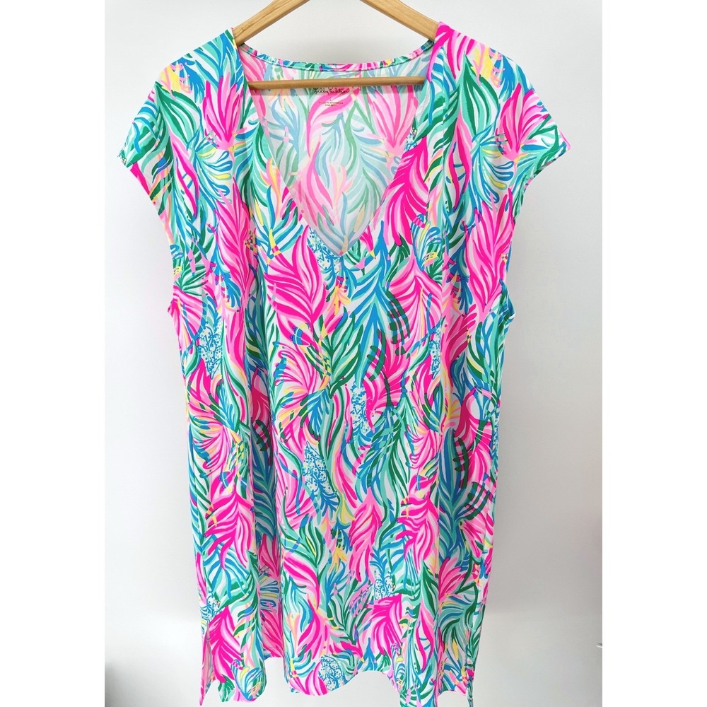 Lilly Pulitzer Talli Coverup Sea Turtle Soirée Size Large
